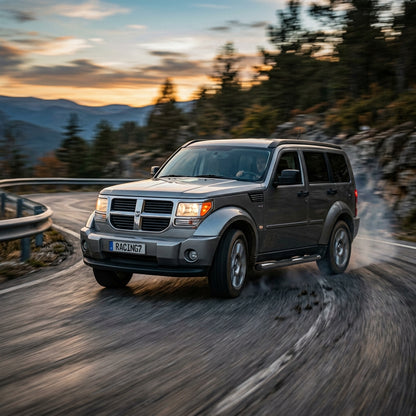 Action Shot: Dodge Nitro Driving Fast