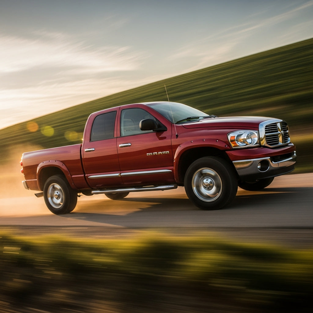 Action Shot: Dodge Ram Driving Fast