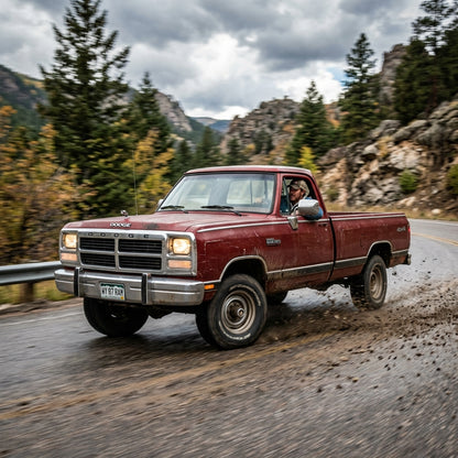 Action Shot: Dodge Ram Driving Fast