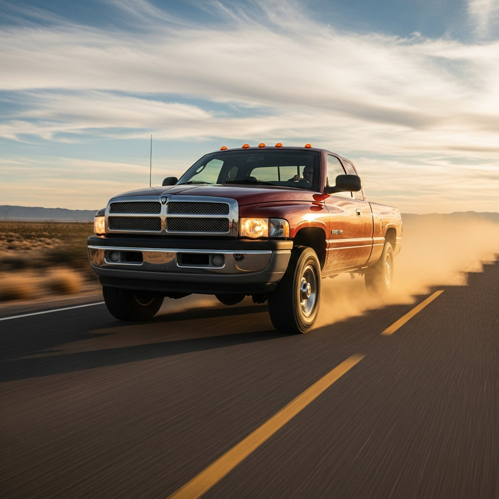 Action Shot: Dodge Ram Driving Fast