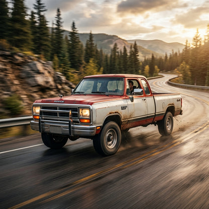 Action Shot: Dodge Ram Driving Fast