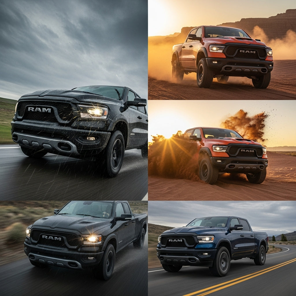 Action Shot: Dodge Ram Driving Fast