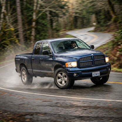 Action Shot: Dodge Ram 1500 Driving Fast
