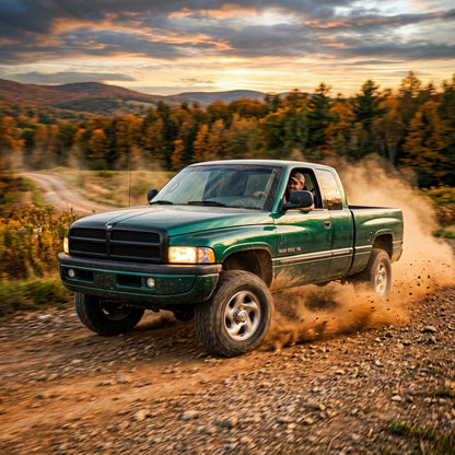 Action Shot: Dodge Ram 1500 Driving Fast