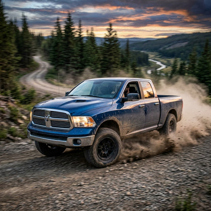 Action Shot: Dodge Ram 1500 Driving Fast
