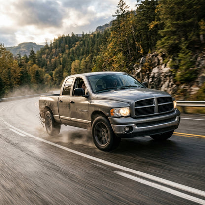 Action Shot: Dodge Ram 1500 Driving Fast
