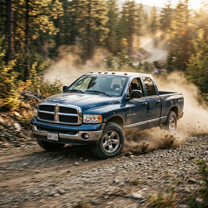 Action Shot: Dodge Ram 1500 Driving Fast