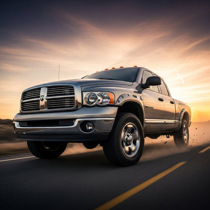Action Shot: Dodge Ram, 1500, 2500, 3500 Driving Fast