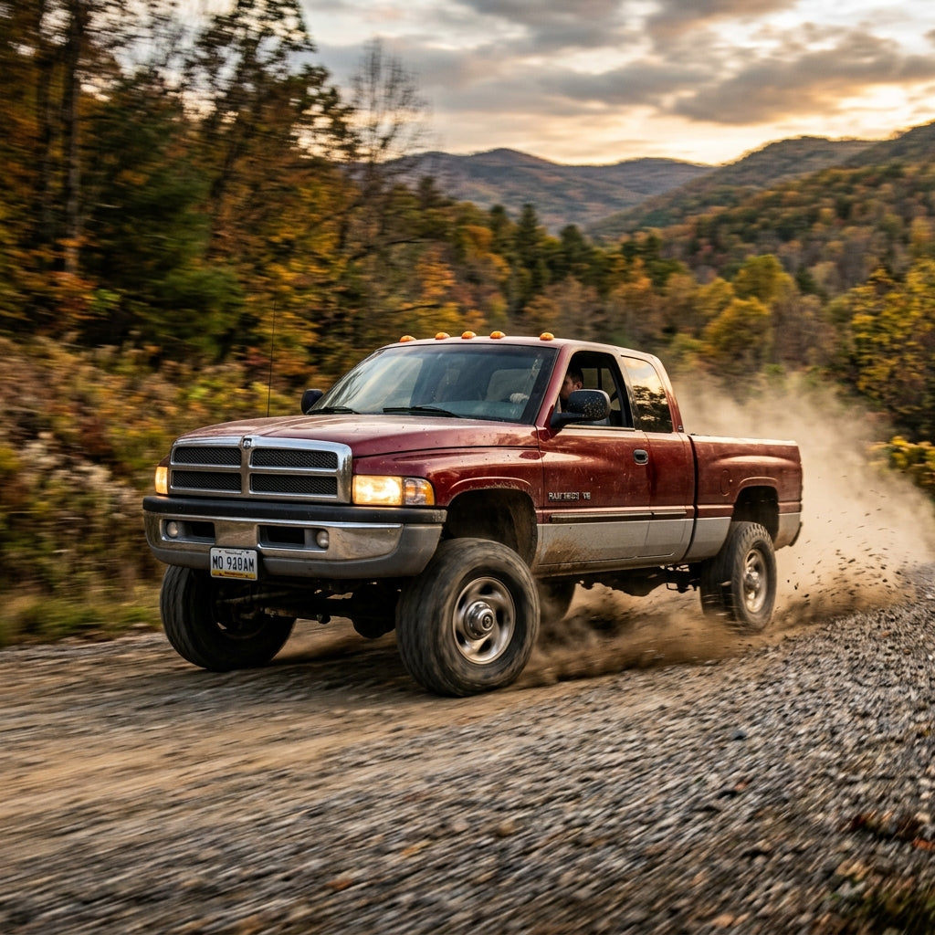 Action Shot: Dodge Ram 1500,Ram 2500 Driving Fast