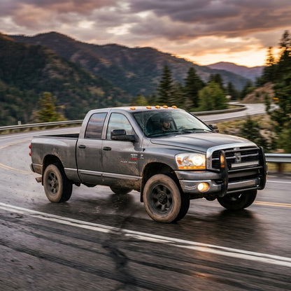 Action Shot: Dodge Ram 2500 Driving Fast