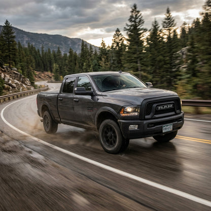 Action Shot: Dodge Ram 2500 Driving Fast