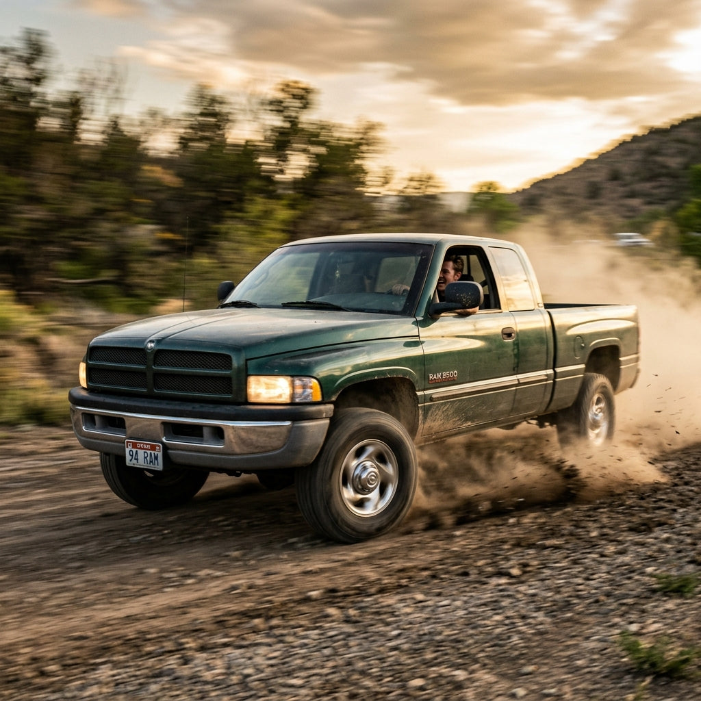 Action Shot: Dodge Ram 2500,Ram 3500 Driving Fast
