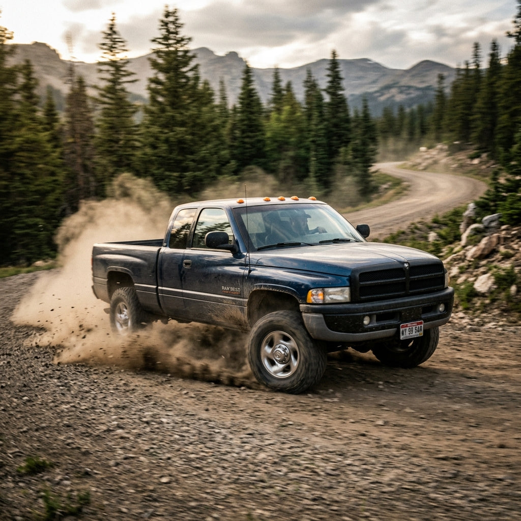 Action Shot: Dodge Ram 2500,Ram 3500 Driving Fast