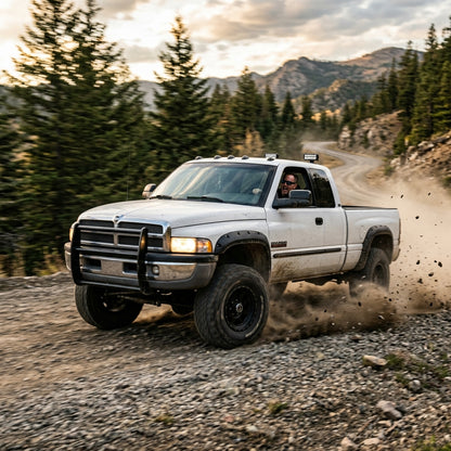 Action Shot: Dodge Ram 2500,Ram 3500 Driving Fast