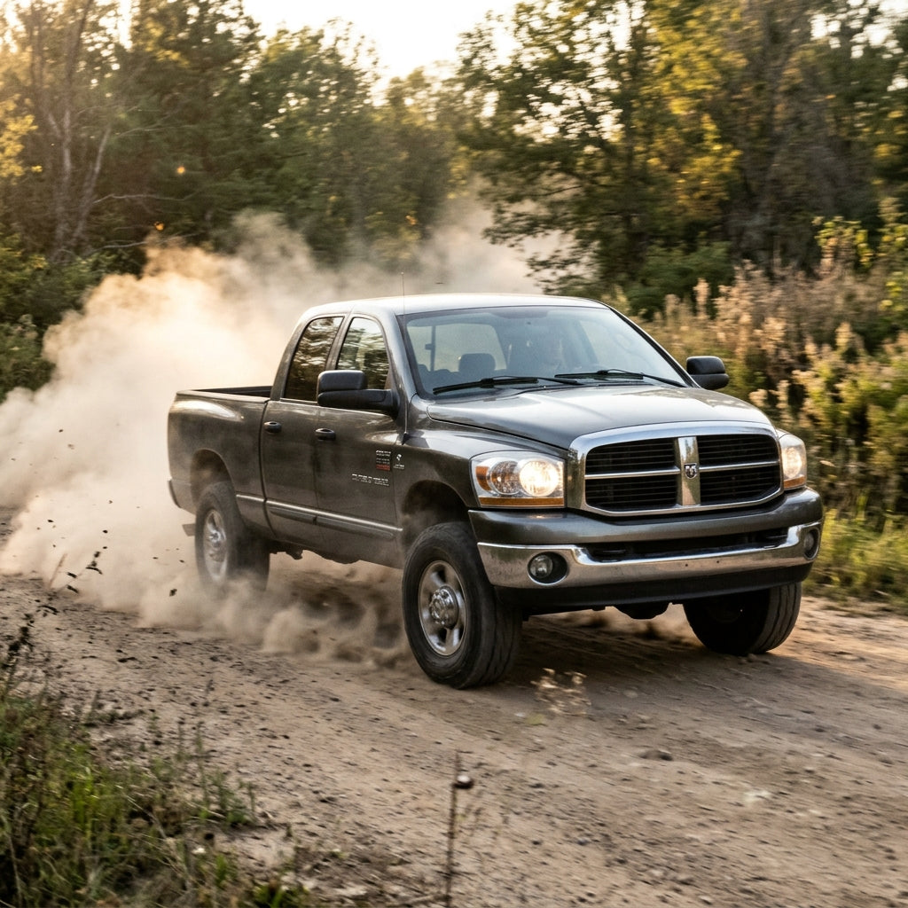 Action Shot: Dodge Ram 2500,Ram 3500 Driving Fast