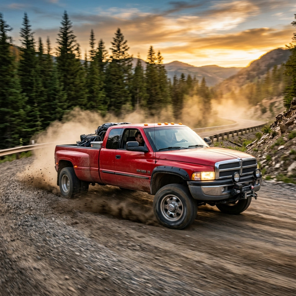 Action Shot: Dodge Ram 2500,Ram 3500 Driving Fast