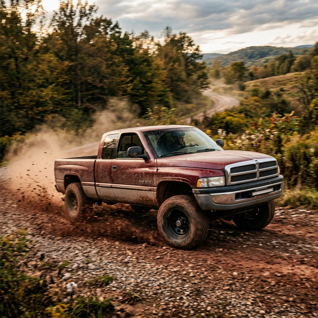 Action Shot: Dodge Ram 2500,Ram 3500 Driving Fast