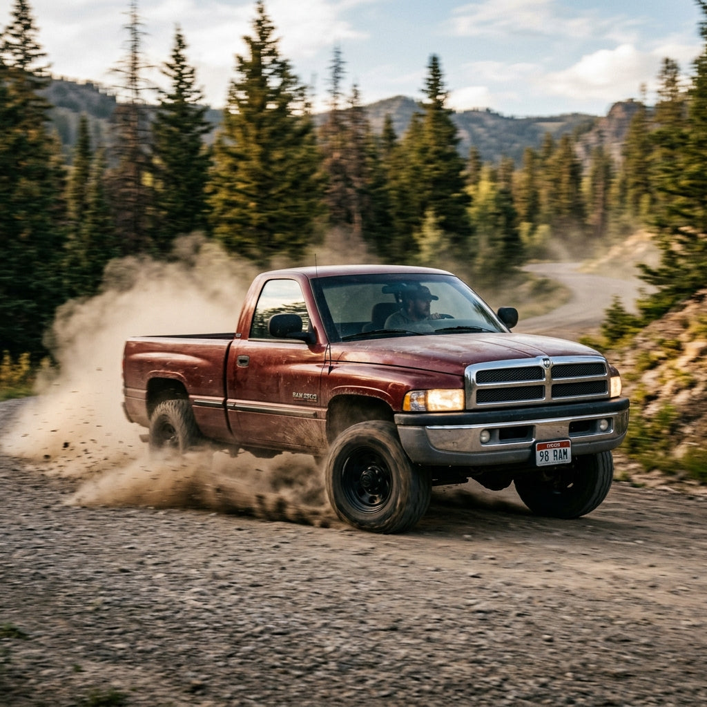 Action Shot: Dodge Ram 2500,Ram 3500 Driving Fast