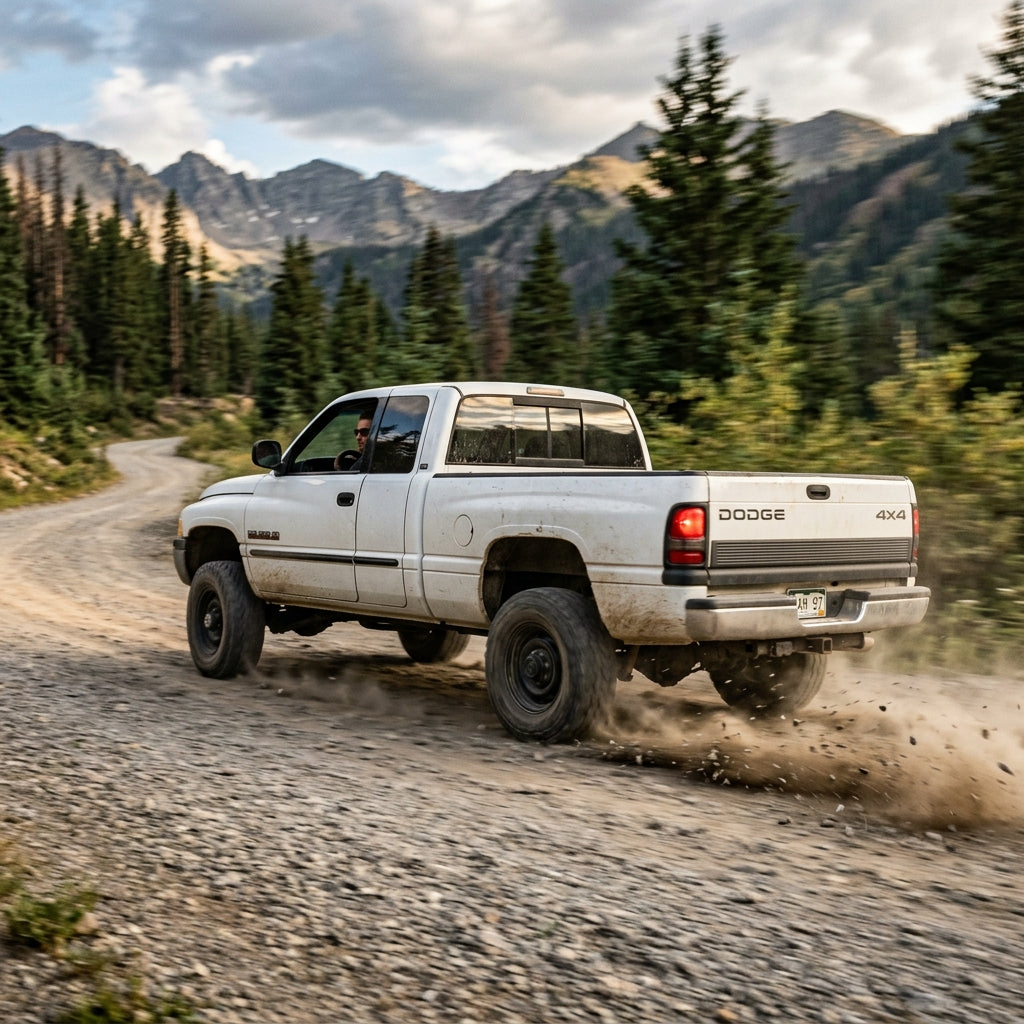 Action Shot: Dodge Ram 2500,Ram 3500 Driving Fast