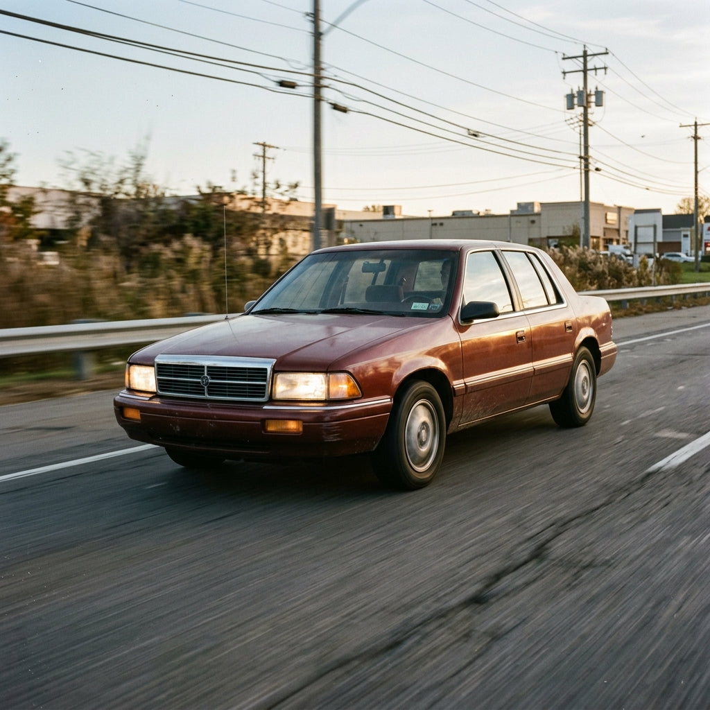 Action Shot: Dodge Spirit Driving Fast
