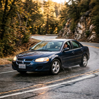 Action Shot: Dodge Stratus Driving Fast