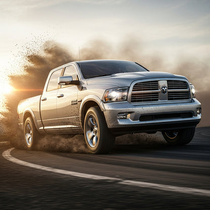 Action Shot: Dodge, Ram Ram, 1500 Driving Fast