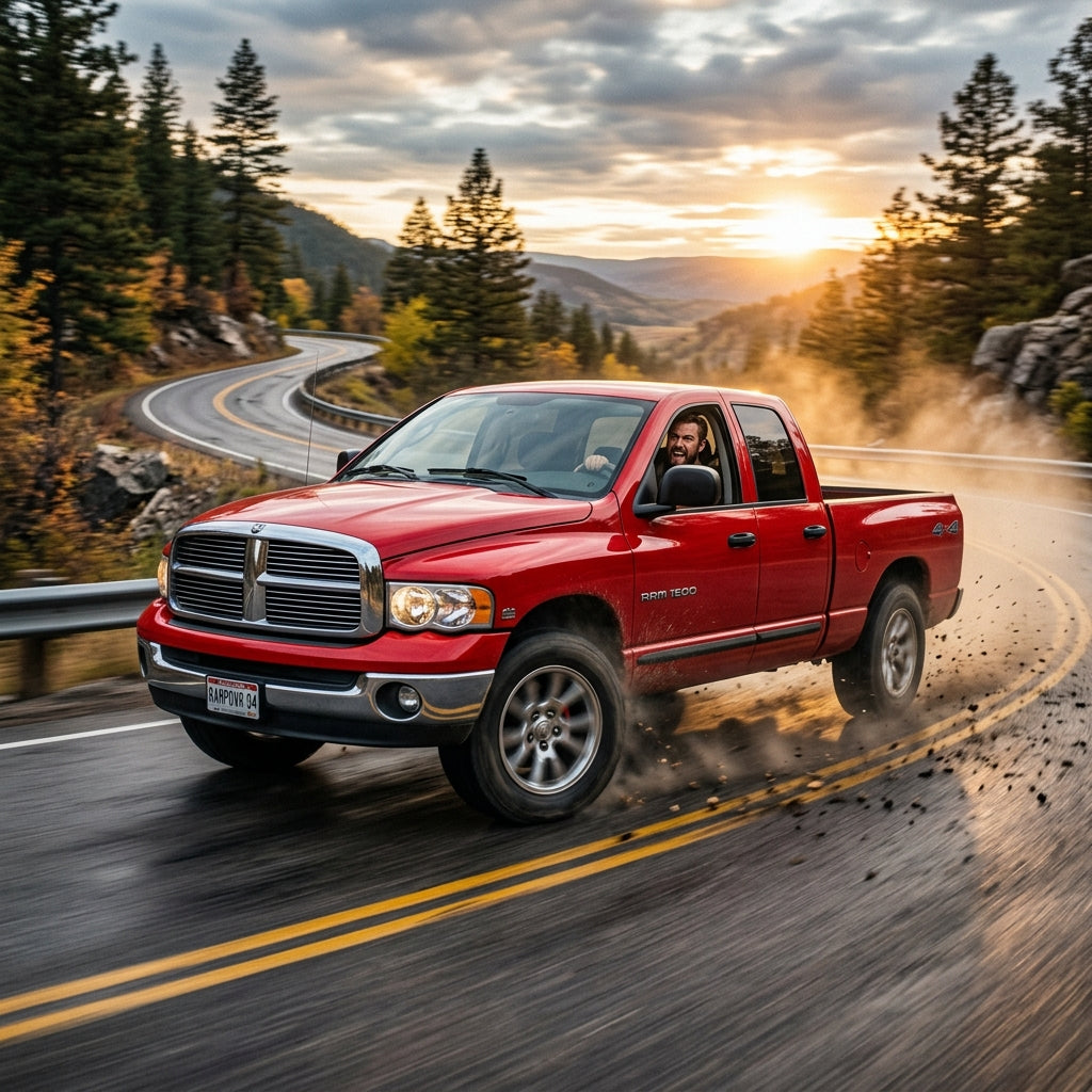 Action Shot: Dodge, Ram Ram 1500, 1500 Driving Fast