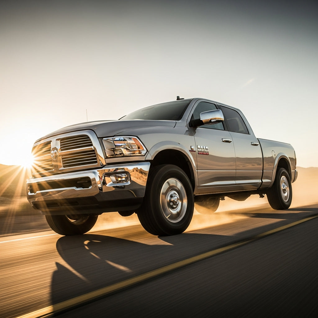 Action Shot: Dodge, Ram Ram, 2500, 3500, 4500, 5500 Driving Fast