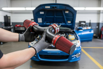 Cold Air Intake for Dodge Durango (2004-2009) with 4.7L V8 Engine Red Default Title
