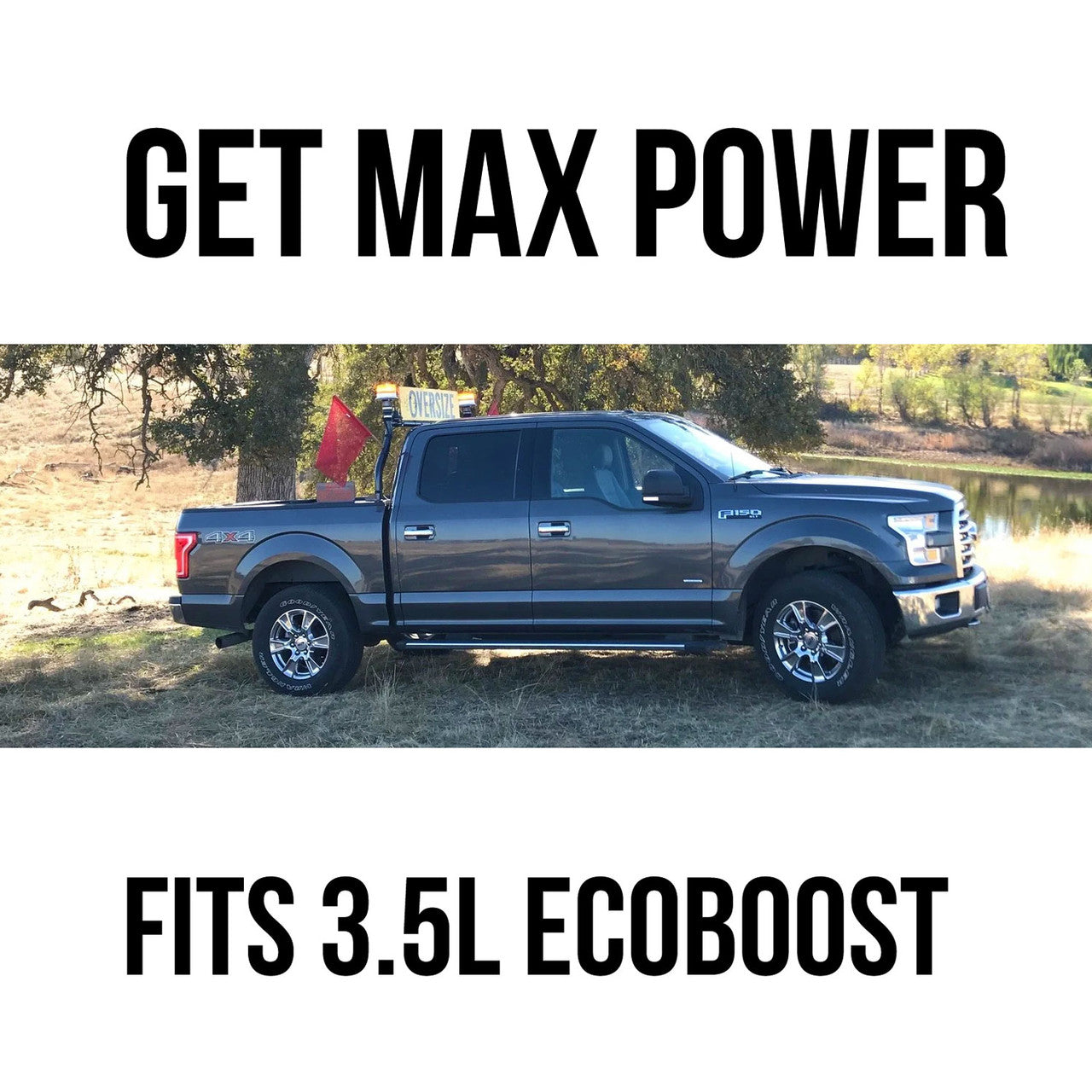 Cold Air Intake for Ford F-150 (2012-2014) 3.5L V6 EcoBoost Engine Black Stage 2