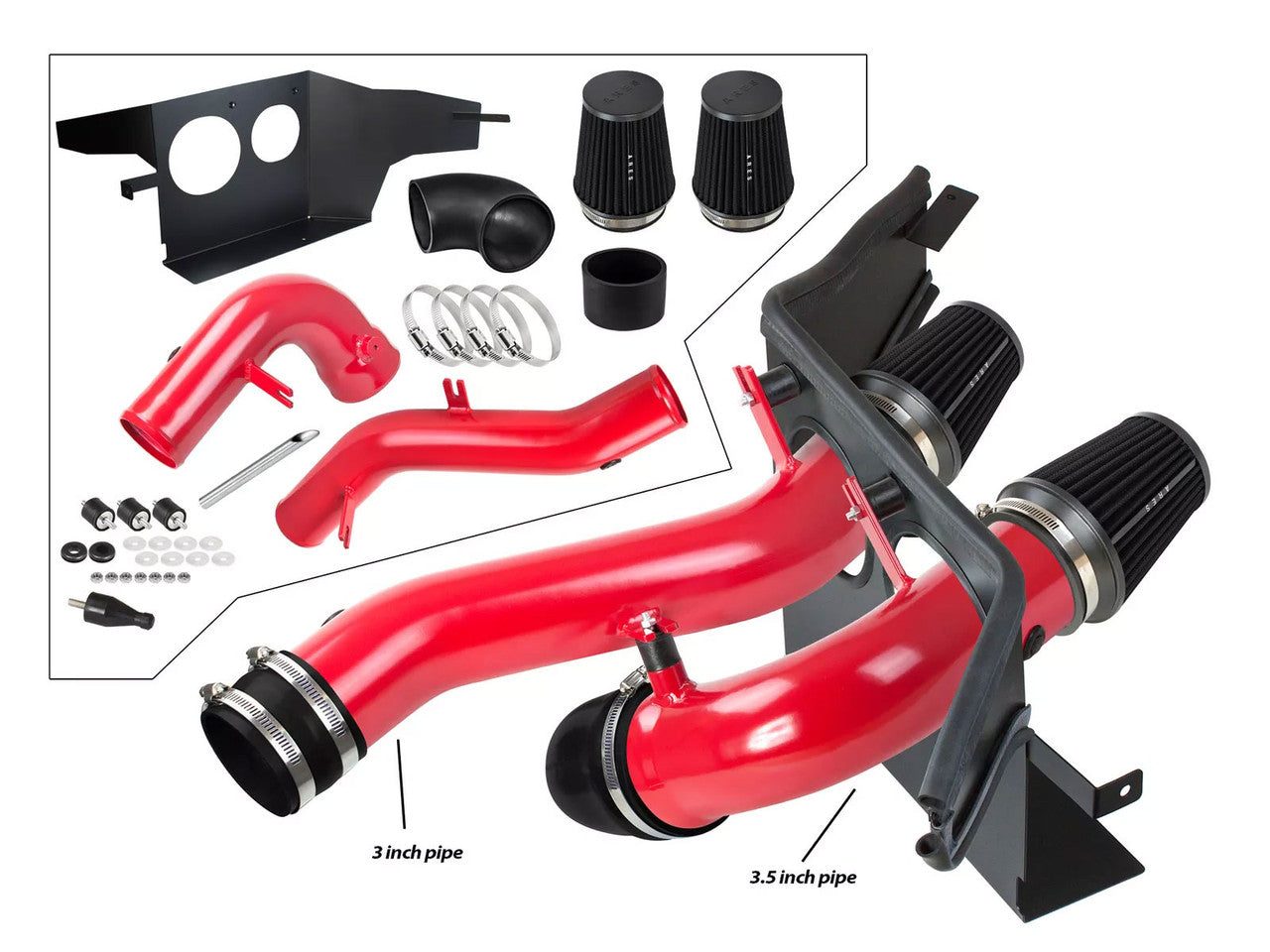 Performance Air Intake For Ford Expedition/Lincoln Navigator (2018-2023) with 3.5L V6 Turbo Engine Black