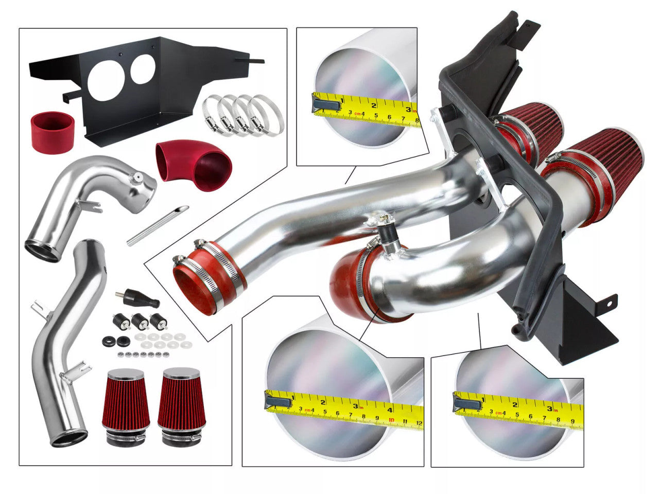 Performance Air Intake For Ford Expedition/Lincoln Navigator (2018-2023) with 3.5L V6 Turbo Engine Chrome