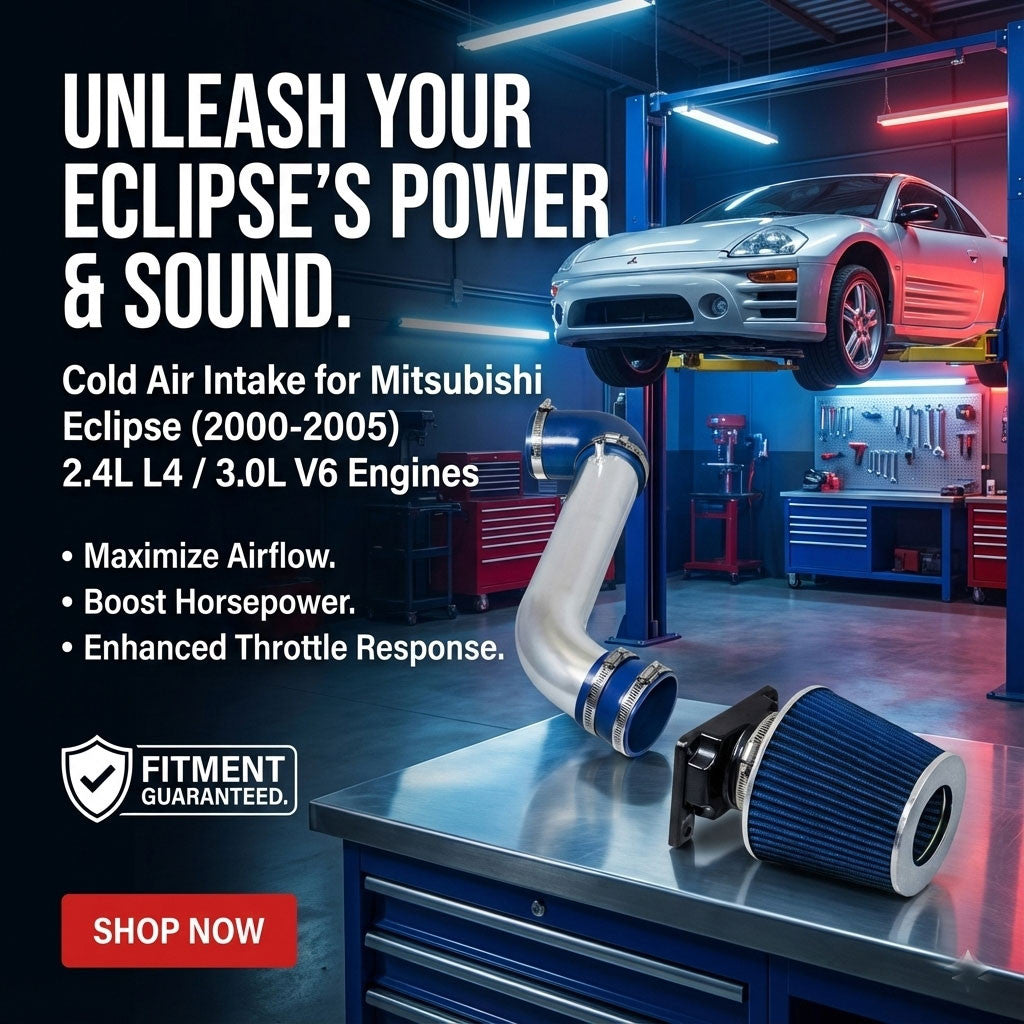Cold Air Intake for Mitsubishi Eclipse (2000-2005) 2.4 L4 / 3.0L V6 Engines