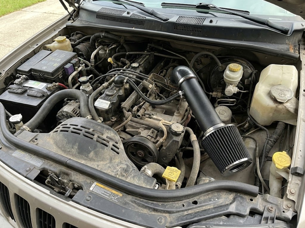 Cold Air Intake for Jeep Cherokee/Grand Cherokee (1997-2004) 4.0L L6 Engine Black