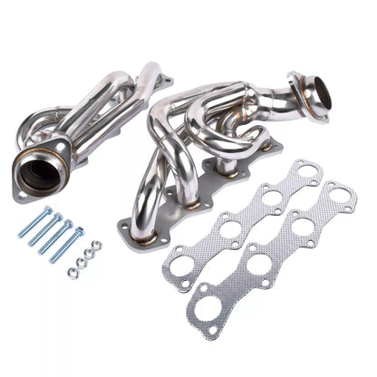Stainless Steel Shorty Headers For Ford F150 F250 (1997-2003) with 5.4L V8 Engine