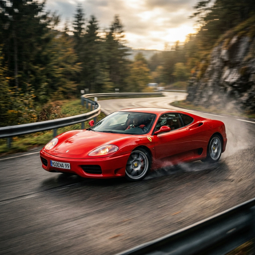 Action Shot: Ferrari 360 Driving Fast