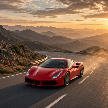 Stage 1 Performance Chip for Ferrari - Boost HP & Torque | OBD2 Plug & Play Module - Ferrari 488 GTB driving fast