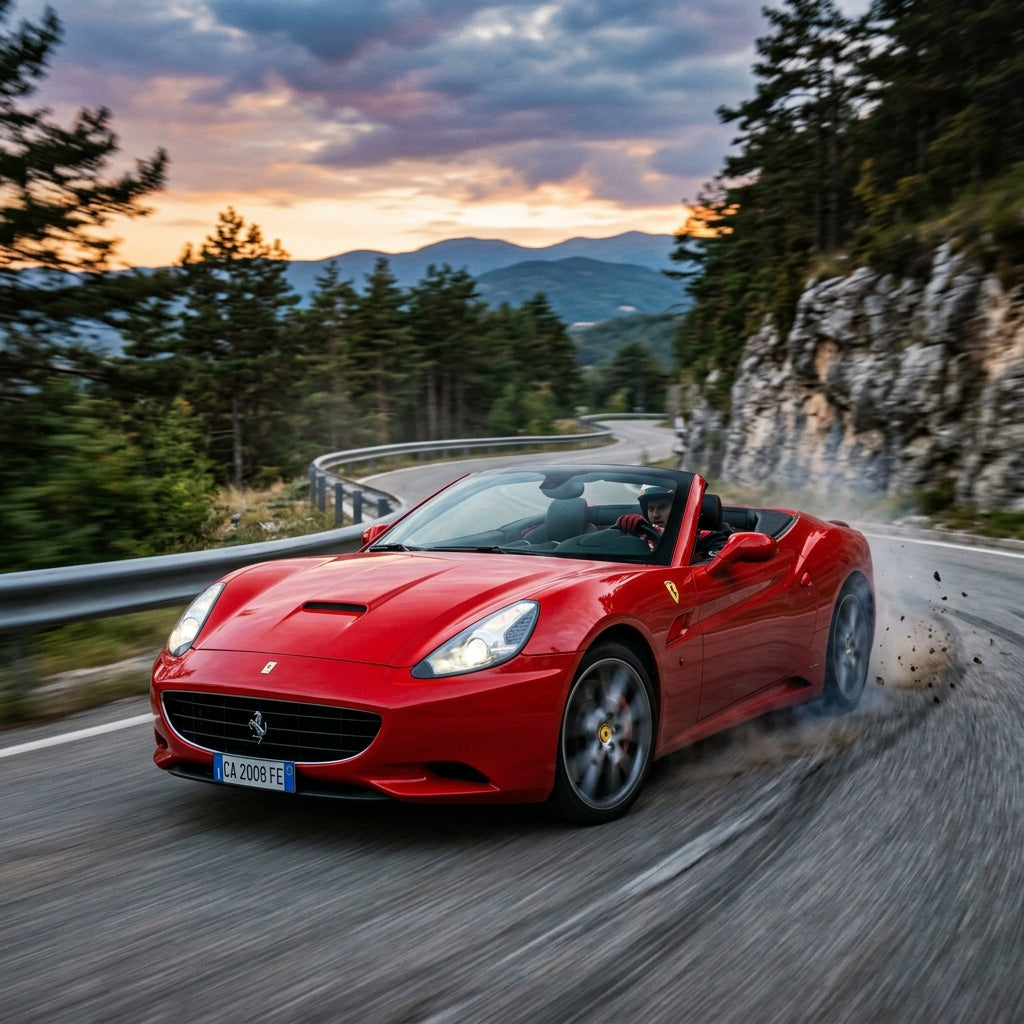 Action Shot: Ferrari California Driving Fast