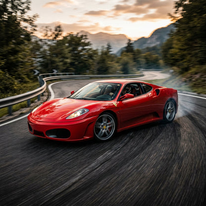 Action Shot: Ferrari F430 Driving Fast