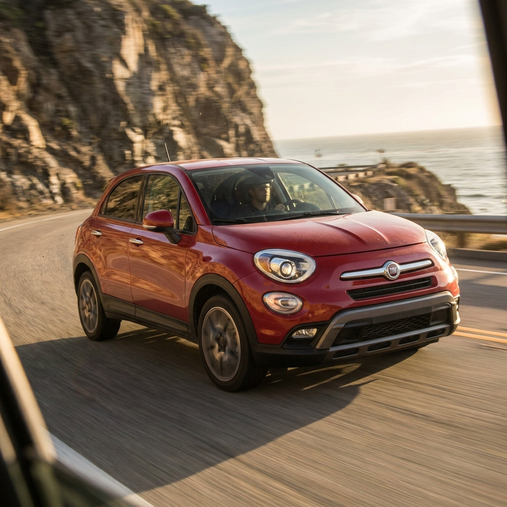 Action Shot: Fiat 500X Driving Fast