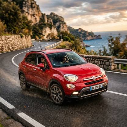 Action Shot: Fiat 500X Driving Fast