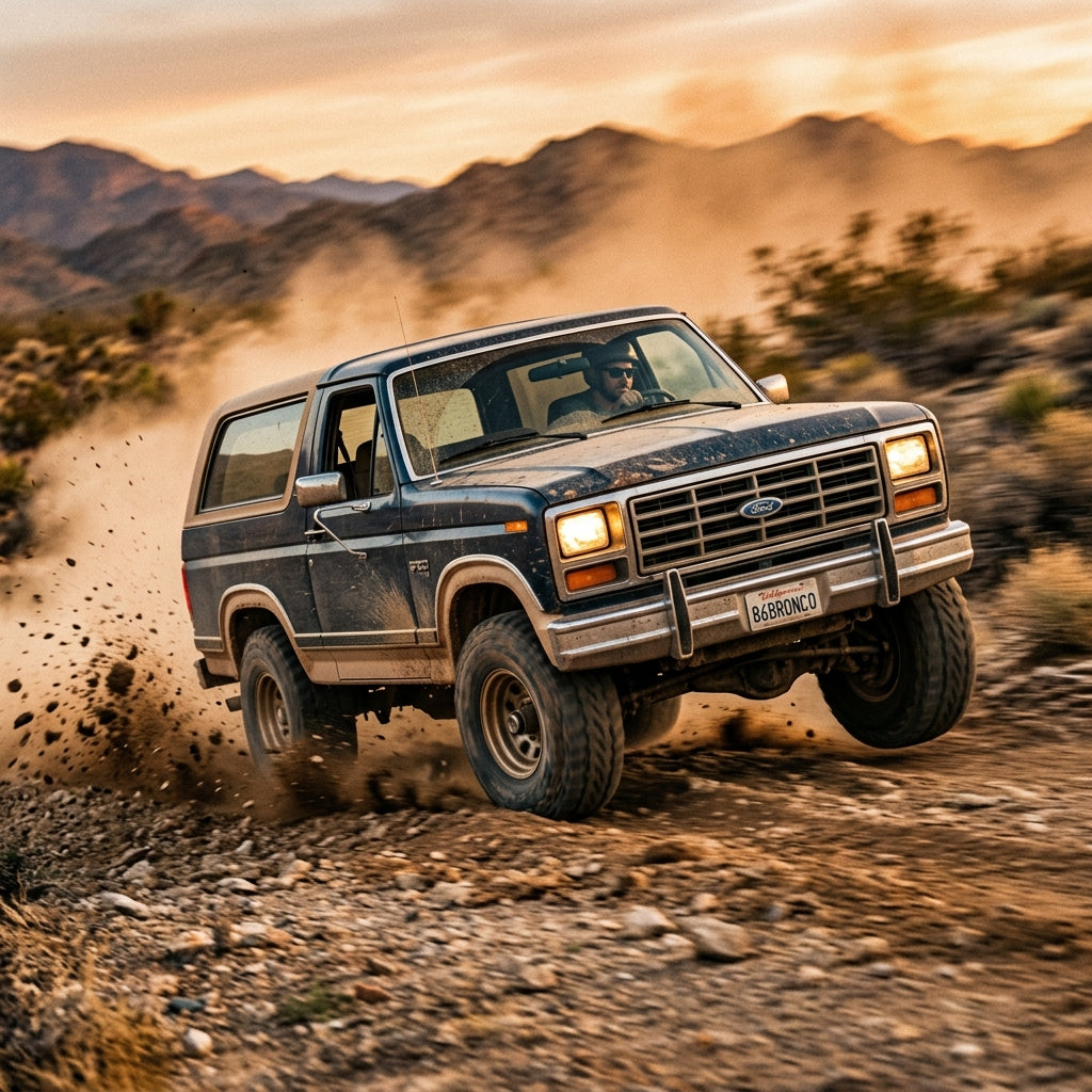 Action Shot: Ford Bronco Driving Fast