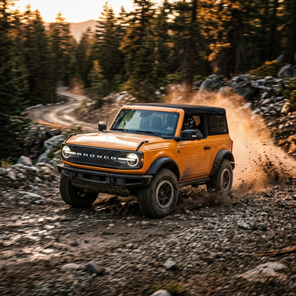 Action Shot: Ford Bronco Driving Fast