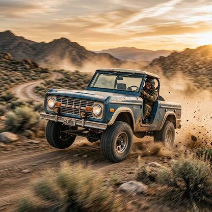 Action Shot: Ford Bronco Driving Fast