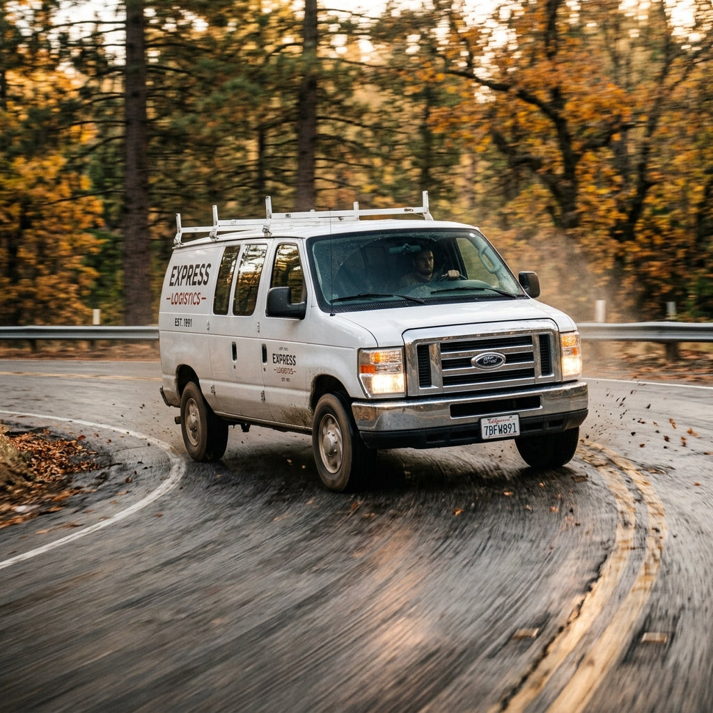 Action Shot: Ford E-Series Driving Fast