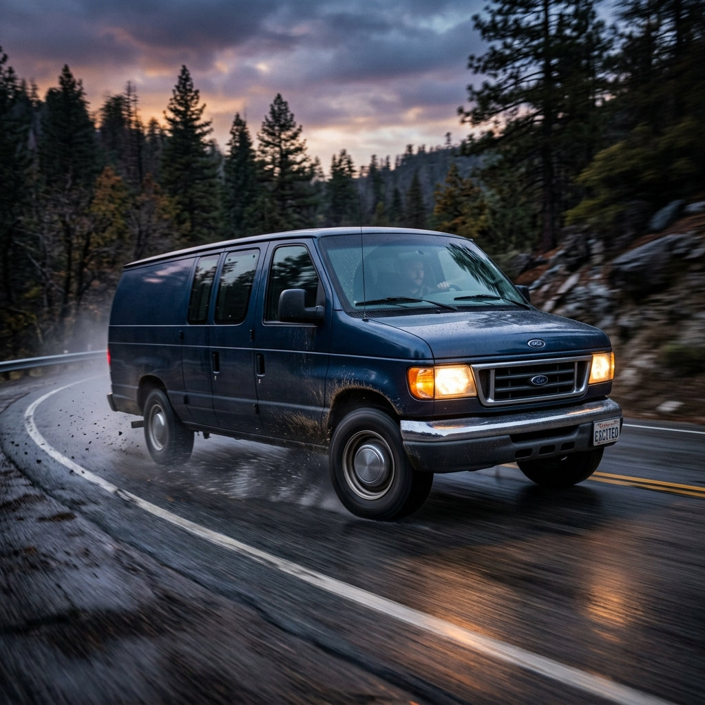 Action Shot: Ford E-Series Driving Fast