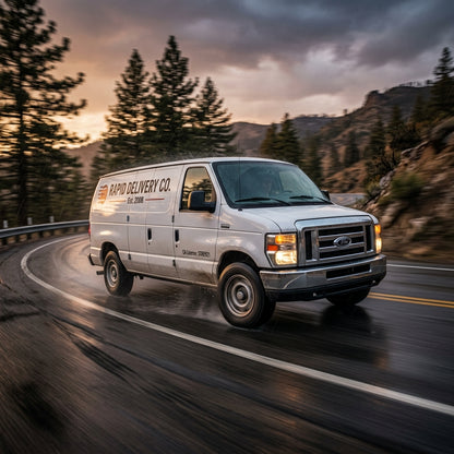 Action Shot: Ford E-Series Driving Fast