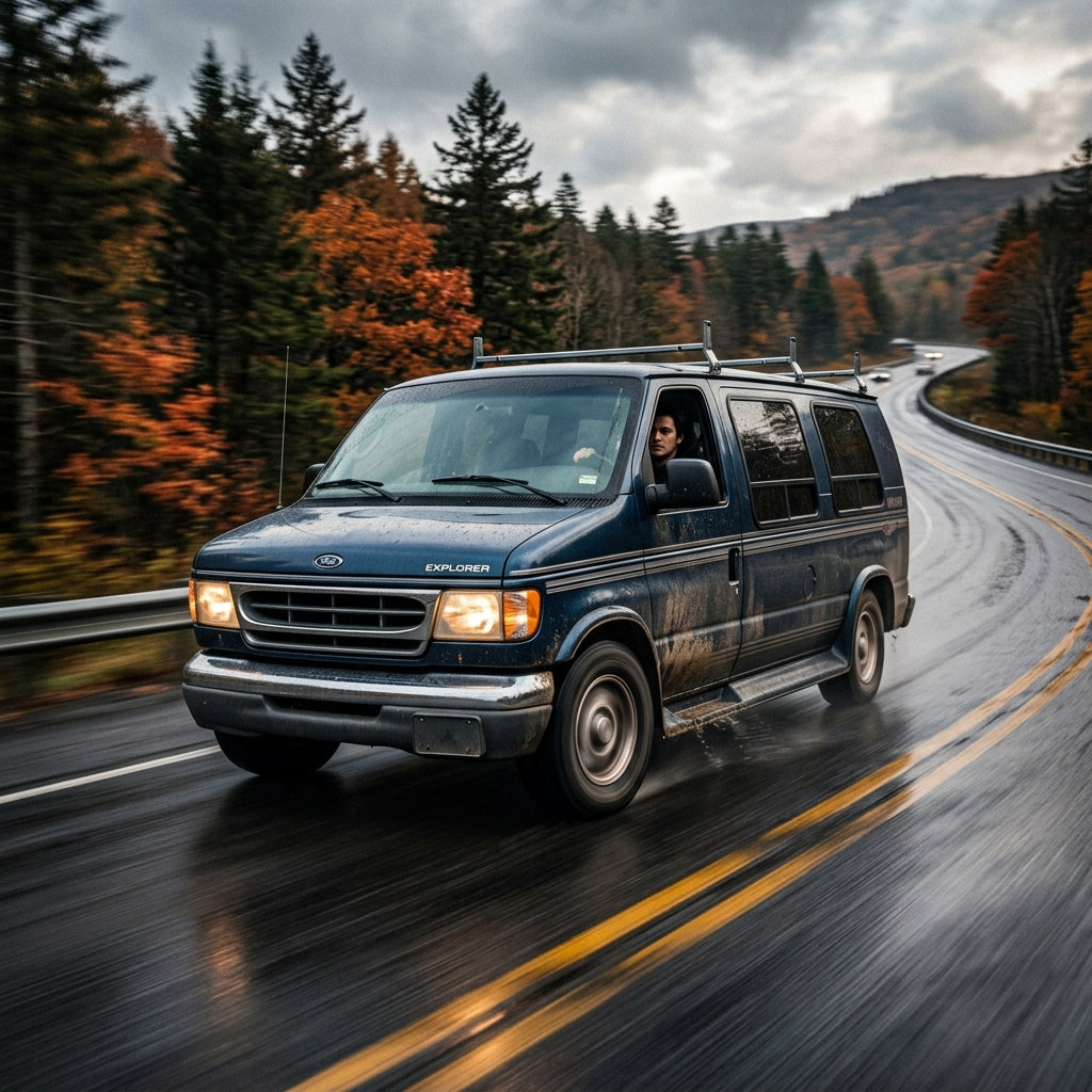 Action Shot: Ford E-Series Driving Fast