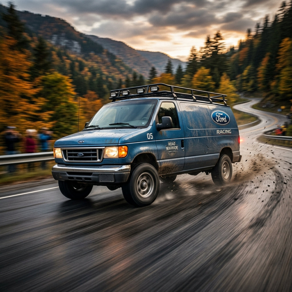 Action Shot: Ford E-Series Driving Fast