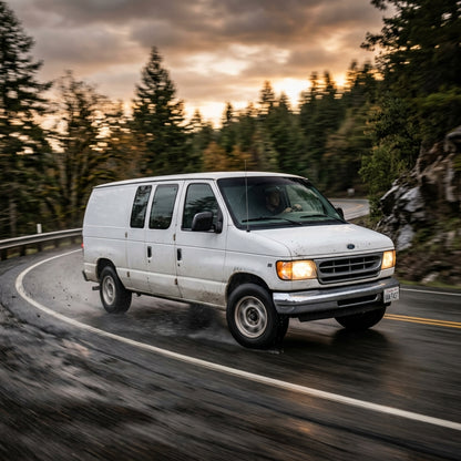Action Shot: Ford E-Series Driving Fast